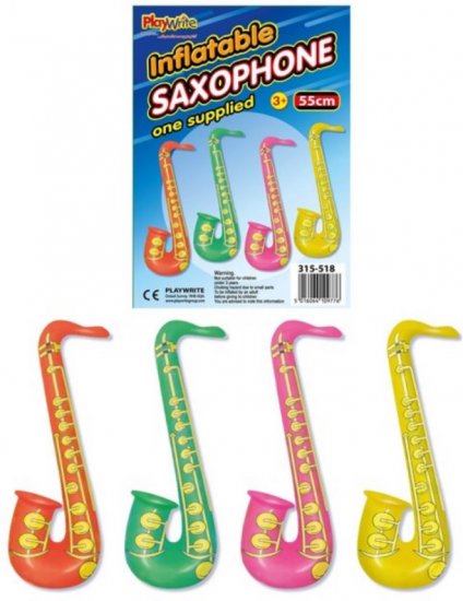 Inflatable Saxaphone 55cm - Click Image to Close