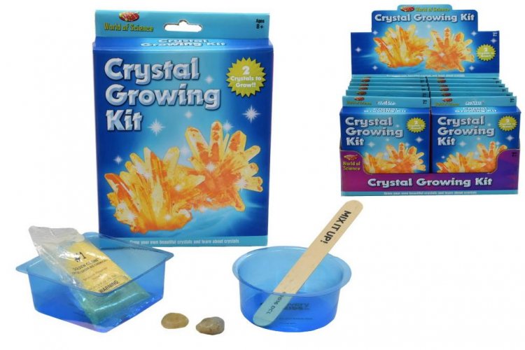 CRYSTAL GROWING KIT IN COLOUR BOX/DISPLAY BOX - Click Image to Close