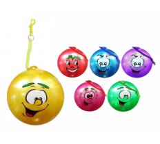 10" ( 25CM ) SMILEY FACE FRUIT SCENTED BALL WITH KEYRING