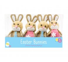 Easter Bunny Decorations - 4 Pack