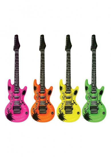 Inflatable Neon Guitars 95cm - Click Image to Close