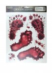 Stickers Window Halloween Blood Deco Feet