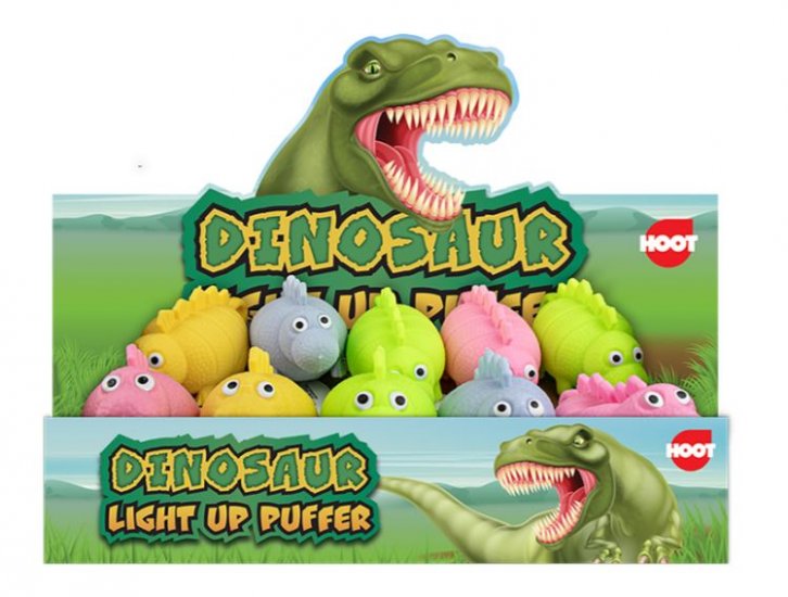 Light Up Puffy Dinosaur - Click Image to Close
