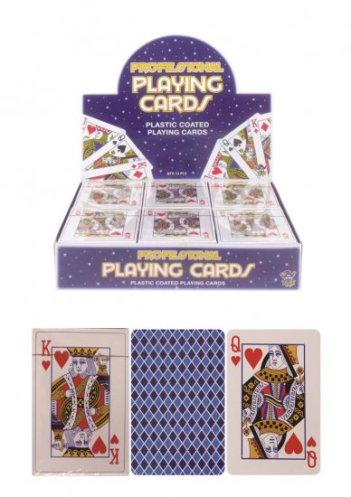 Playing Cards Plastic Coated 9cm X 6cm - Click Image to Close
