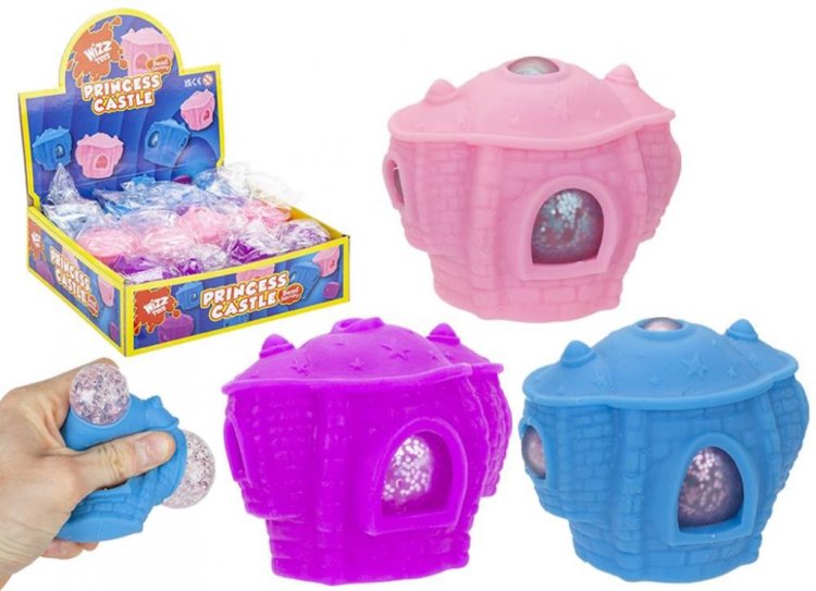 6cm Princess Glitter Castle Squeeze Squishy Toy - Click Image to Close