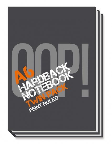 A6 Hardback Notebook 2 Pack - Click Image to Close