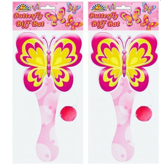 22cm Wooden Butterfly Biff Bat - Click Image to Close