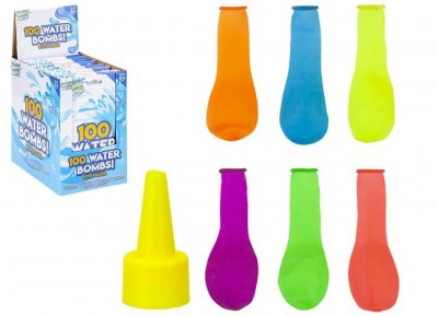 100 Water Bombs Including Water Filler