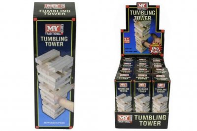 Mini 48 Piece Wooden Tower Game In Display Box "M.Y"