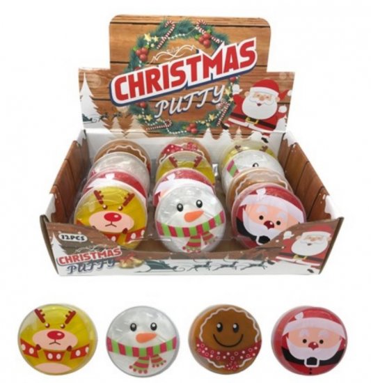 Christmas 7cm Putty Tubs - Click Image to Close