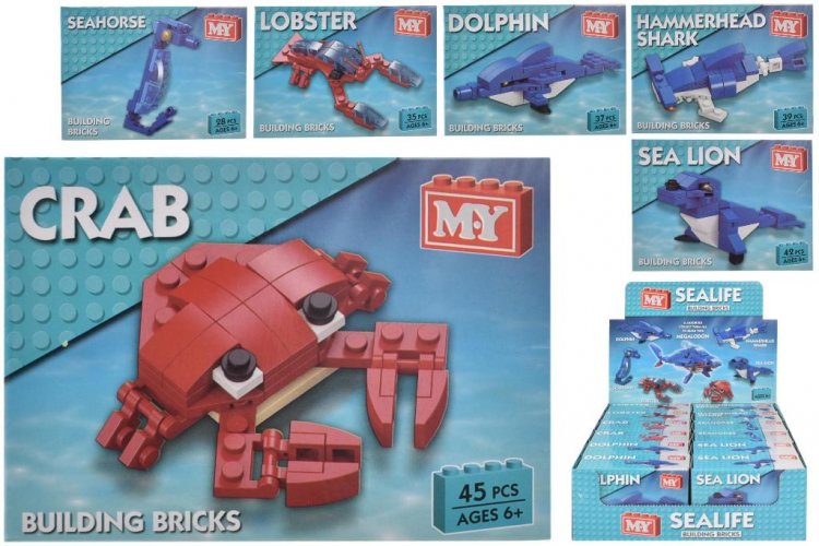 Sea Animals Brick Sets ( Assorted Designs ) - Click Image to Close