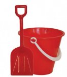 Bucket & Spade Good Quality Red