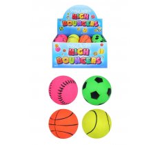 High Bounce Mini Sport Balls 6.2cm ( Assorted Designs )