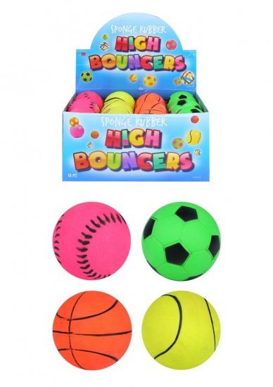High Bounce Mini Sport Balls 6.2cm ( Assorted Designs ) - Click Image to Close