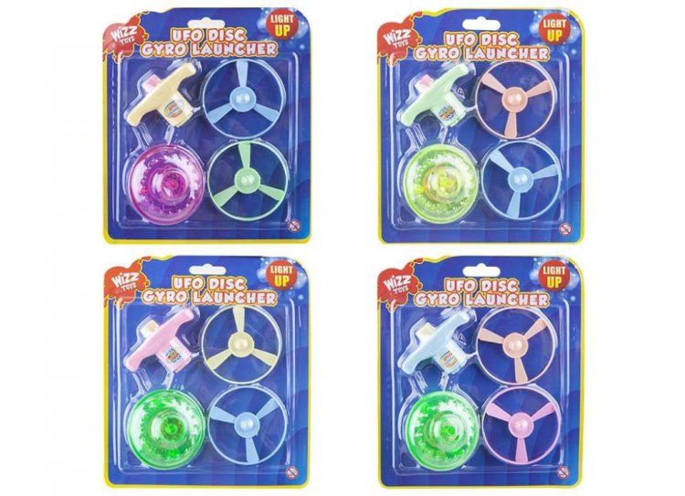 UFO Disc Giro Launcher ( Assorted Colours ) - Click Image to Close
