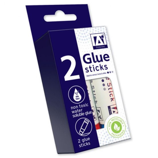 Stationery 2 10ml Glue Sticks - Click Image to Close