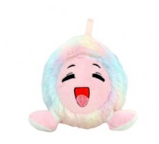 Furry Face Ball With Legs 6" Pastel
