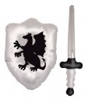 INFLATABLE SHIELD 48CM WITH SWORD 62CM SET