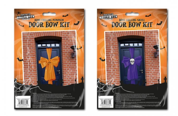Halloween Door Bow - Click Image to Close