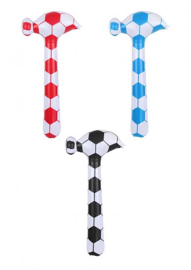 Inflatable Football Design Hammer 86cm - Click Image to Close