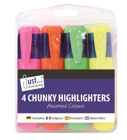 Tallon 4 Chunky Highlighters - Click Image to Close