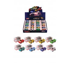 Pull Back Racing Cars with Display Boxes (6cm) 8 Assorted