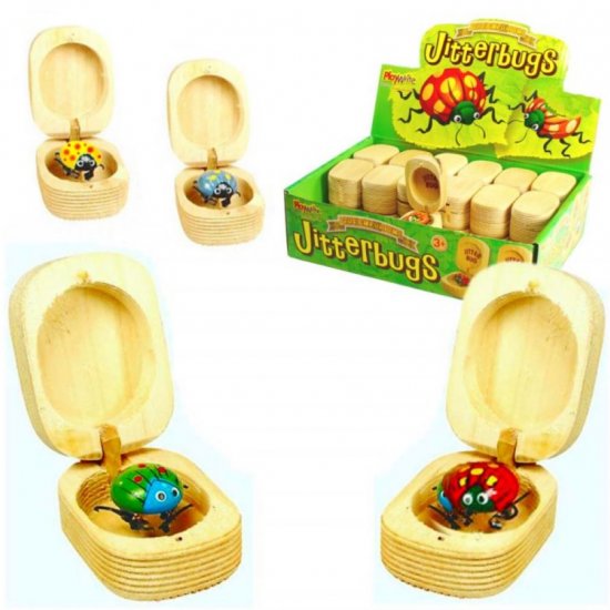 Wooden Jitterbugs 4 x 3cm - Click Image to Close