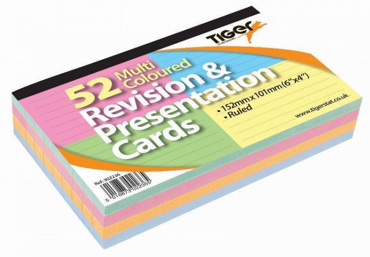 Tiger 6X4 Top Band Revision Cards 52 Pack - Click Image to Close