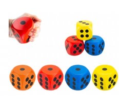 Squeeze Squishy Dice 5.5cm ( Assorted Colours )