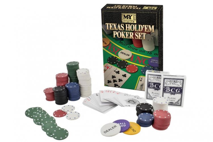 Texas Hold Em Poker & Blackjack Set - Click Image to Close