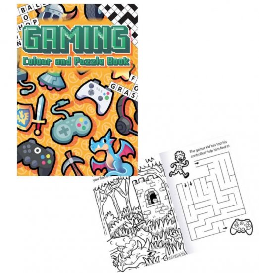 Gaming A6 Colour & Puzzle Book x 24 (15p Each) - Click Image to Close