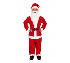 Childrens Santa Claus Costume ( Medium / 7 - 9 Years )