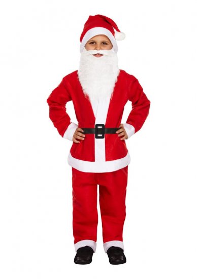 Childrens Santa Claus Costume ( Medium / 7 - 9 Years ) - Click Image to Close