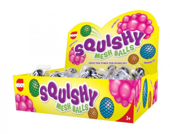 Mesh Ball Squeeze Squishy With Beads - Click Image to Close