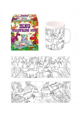 Dinosaur Colour In Your Own Mug