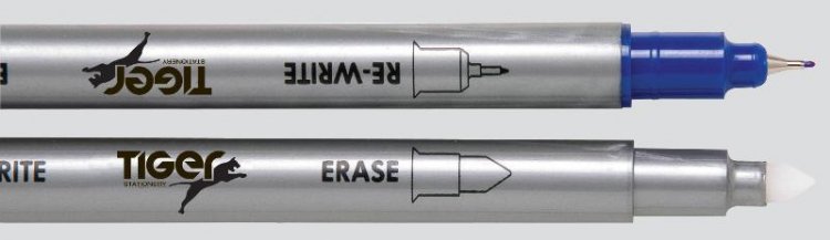 Tiger Ink Eraser & Re-Writer Pen 4 Pack - Click Image to Close