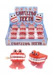 Wind Up 4cm Chatting Teeth With Eyes