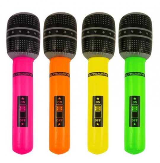 Inflatable Microphone 40cm - Click Image to Close