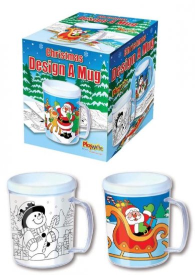 Colour In Your Own Christmas Mug - Click Image to Close