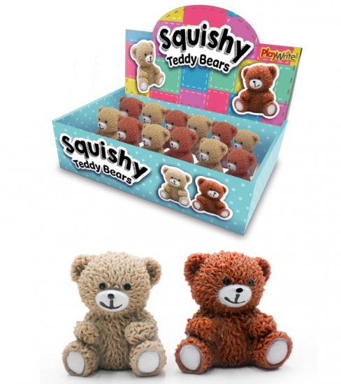 SQUEEZY TEDDY BEARS 6.5CM - Click Image to Close
