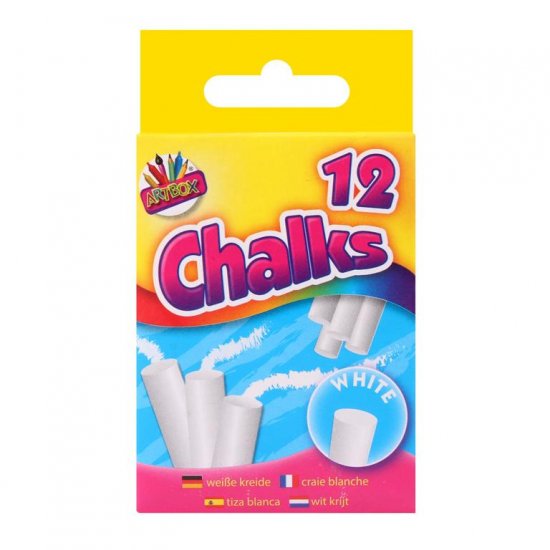 Tallon 12 White Chalks In Hanging Box - Click Image to Close