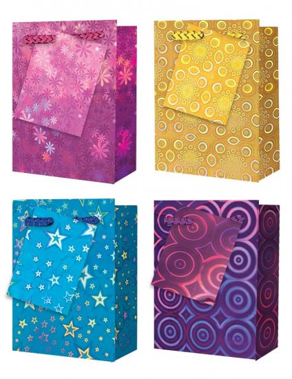 Holographic Gift Bag Small (11 x 14 x 6cm) - Click Image to Close