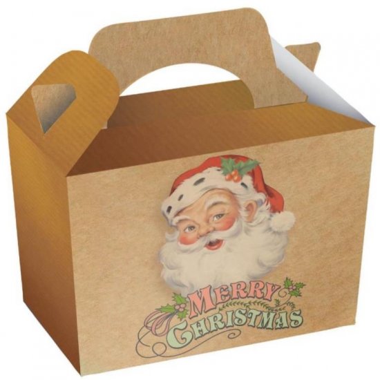 Tradtional Santa Food Box 15 x 10 x 10cm - Click Image to Close