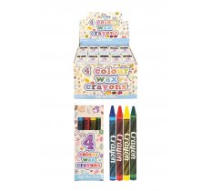 Wax Crayons 8cm Set Of 4 x 120 ( 11p Each )