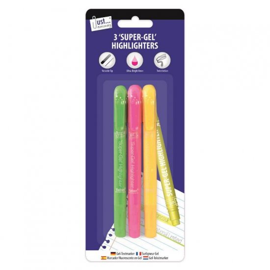 Tallon 3 Super Gel Highlighters - Click Image to Close