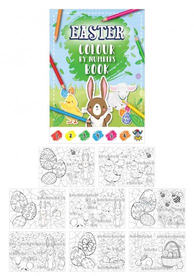 Easter Fun Book Colour By Numbers 10.5cm X 48 ( 10p Each ) - Click Image to Close