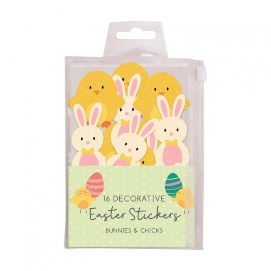 Easter Bonnet Felt Decorations Bunnys/Chicks - Click Image to Close