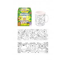 Jungle Animals Colour In Your Own Mug