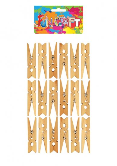 Craft Kit Pegs Natural Wood 4.8cm - Click Image to Close