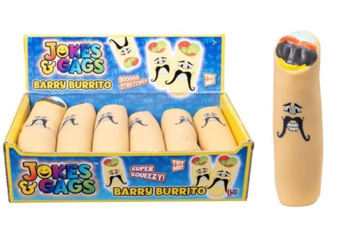 Jokes & Gags Squeeze Squishy Barry Burrito Toy - Click Image to Close
